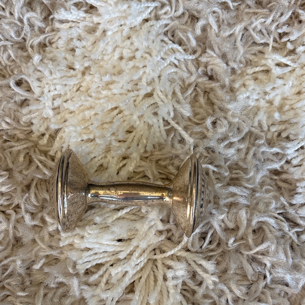 Silver baby rattle - Picture 3 of 3
